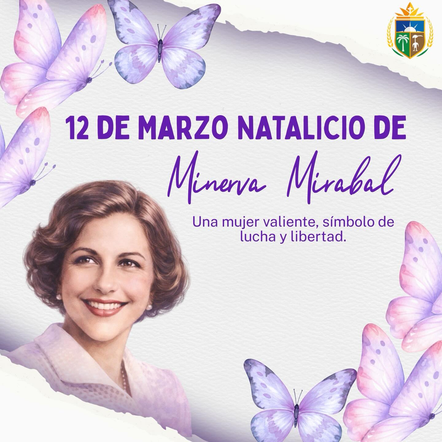 Conmemoración del natalicio de Minerva Mirabal